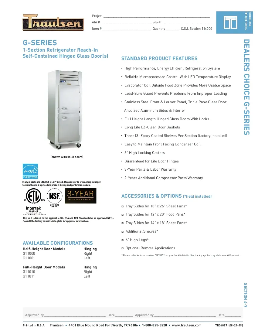 traulsen-g11000-refrigerator-reach-in-one-section-self-contained-glass-door-260726jgrh5o.pdf