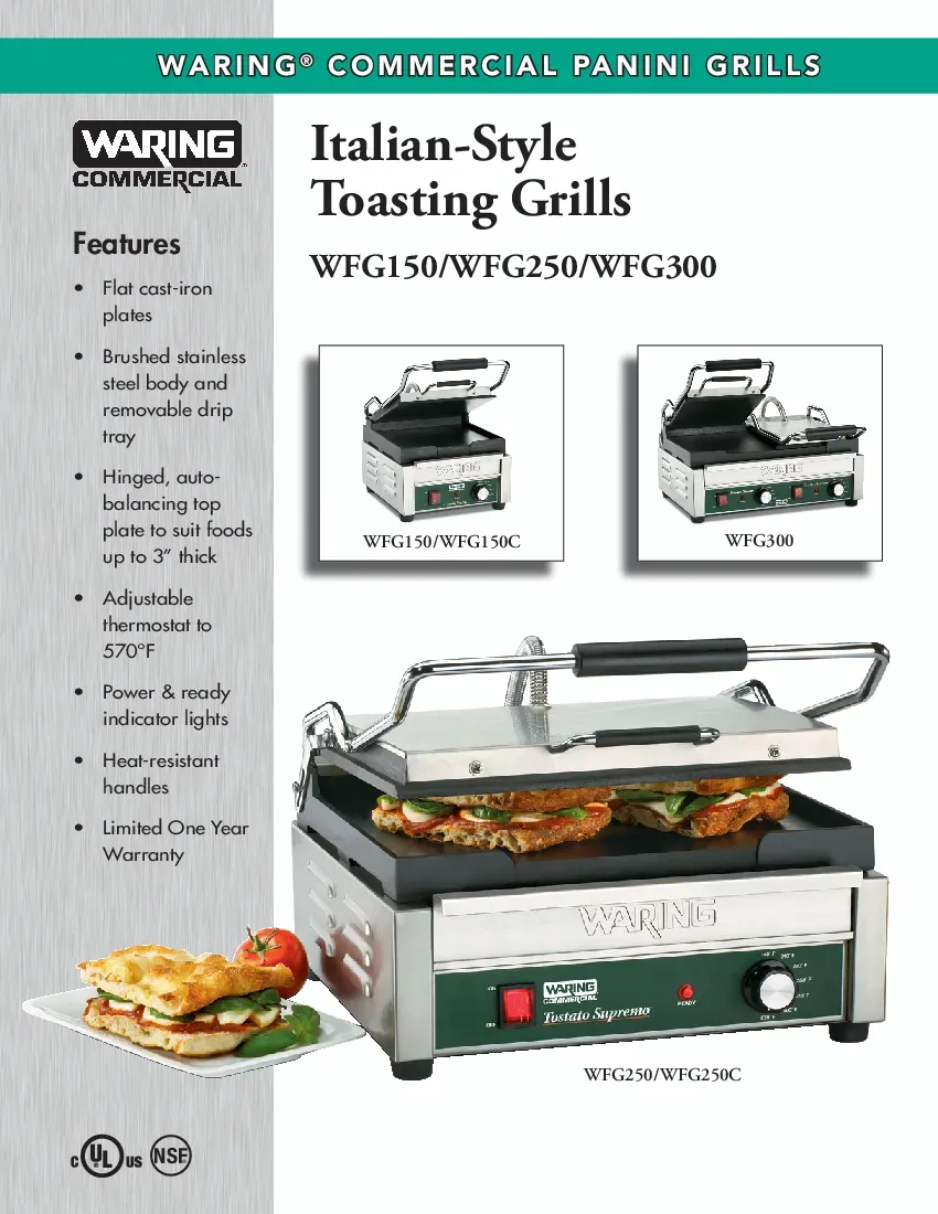 waring-wfg250-sandwich-panini-grill-120v-electric-heat-resistant-specsheet-260726g5qn91.pdf