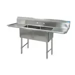 BK Resources , BKS-2-1620-12-18TS, Sink, (2) Two Compartment
