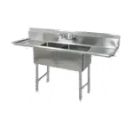 BK Resources BKS-2-18-12-18T, Sink, (2) Two Compartment