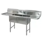 BK Resources , BKS-2-18-12-18TS, Sink, (2) Two Compartment