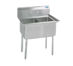 BK Resources , BKS-2-18-12S, Sink, (2) Two Compartment