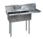 BK Resources , BKS-3-1014-10-15R, Sink, (3) Three Compartment