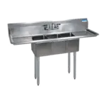 BK Resources , BKS-3-1014-10-15T, Sink, (3) Three Compartment