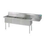 BK Resources BKS-3-1824-14-24RS, Sink, (3) Three Compartment