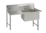 BK Resources , BKS6-1-24-14-24LS, Sink, (1) One Compartment
