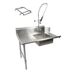 BK Resources , BKSDT-48-L-SS-P2-G, Dishtable, Soiled