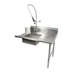 BK Resources , BKSDT-48-R-P-G, Dishtable, Soiled