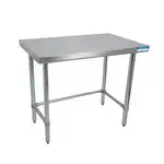 BK Resources , CVTOB-6036, Work Table,  54" - 62", Stainless Steel Top