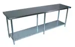 BK Resources , QVT-9630, Work Table,  85" - 96", Stainless Steel Top