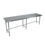 BK Resources , QVTOB-9624, Work Table,  85" - 96", Stainless Steel Top