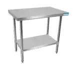 BK Resources SVT-7224, Work Table,  63" - 72", Stainless Steel Top