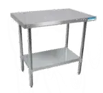 BK Resources VTT-3030, Work Table,  30" - 35", Stainless Steel Top