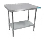 BK Resources VTTR-7224, Work Table,  63" - 72", Stainless Steel Top
