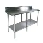 BK Resources VTTR5-9630, Work Table,  85" - 96", Stainless Steel Top
