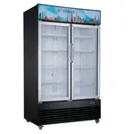 Dukers USA DSM-48R, Two Glass Hinged Door Refrigerator