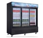 Dukers USA , DSM-68SR, Three Glass Sliding Door Refrigerator