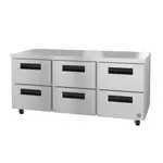 Hoshizaki , UR72B-D6, Refrigerator, Undercounter, Reach-In