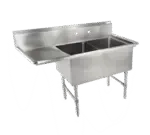 John Boos 2B244-1D24L, Sink, (2) Two Compartment