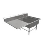 John Boos 2PB1431-1D30L, Sink, (2) Two Compartment