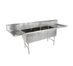 John Boos 3B244-2D24, Sink, (3) Three Compartment