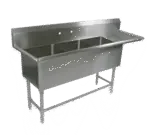 John Boos 3PB16204-1D24R, Sink, (3) Three Compartment