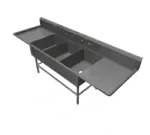 John Boos 3PB18-2D24, Sink, (3) Three Compartment