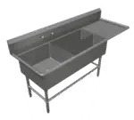 John Boos 3PBPS3224-1D30R, Sink, (3) Three Compartment
