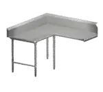 John Boos CDT6-K60120SBK-L, Dishtable, Clean "L" Shaped