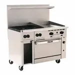 Vulcan 48S-4B24G, Range, 48" Restaurant, Gas